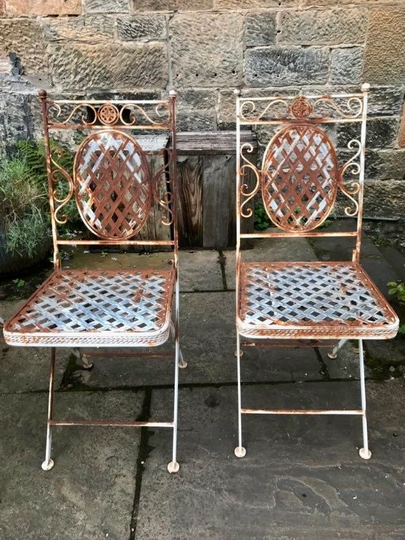 Six Available - Vintage Metal Garden Chairs