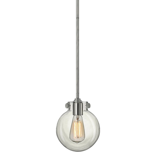 Hinkley Lighting 1 Light Indoor Mini Pendant with Clear Globe Shade