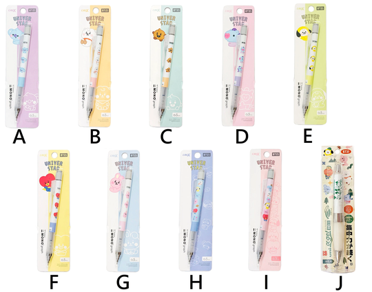 Uni Alpha-Gel Tombow Mono Graph 0.5mm/0.3mm Mechanical Pencil Eraser Cartoon Anime Manga Rabbit Dog Horse Koala Bt21 Japan