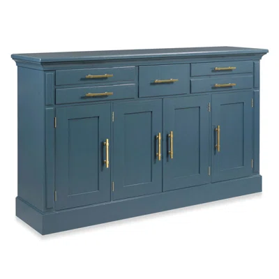 Vashon 73" Wide 5 Drawer Oak Solid Wood Sideboard