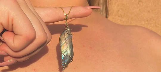 Spring Sale Wow Amazing Colors High Flash Gem Quality Labradorite 14 Karat Gold Wire Wrap Pendant Necklace. Multi Color