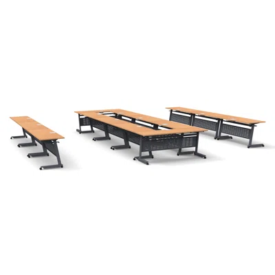 28 Person Training Meeting Seminar Tables Set