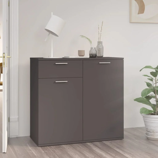 Sideboard Gray 31.5"x14.2"x29.5" Chipboard