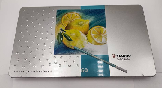 stabilo Carbothello Farben Colors Colored Pencils - Vintage Set Professional Art Supplies Original Tin