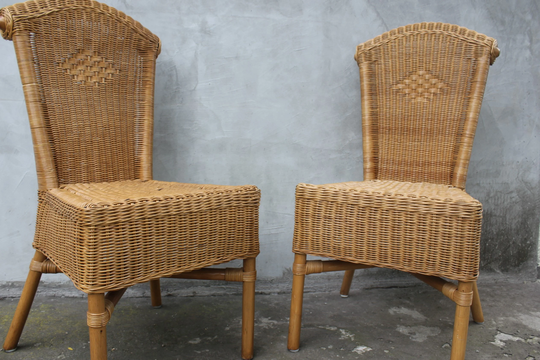Two Rattan Wicker Dining Chair Patio Garden Home Furniture Outdoor & Indoor