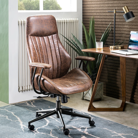 OVIOS Ergonomic Suede Office Chair