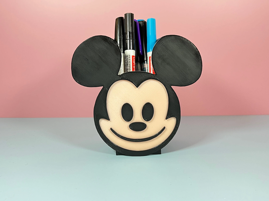 Pen & Pencil Holder | Mouse Emoji Brush Marker Case
