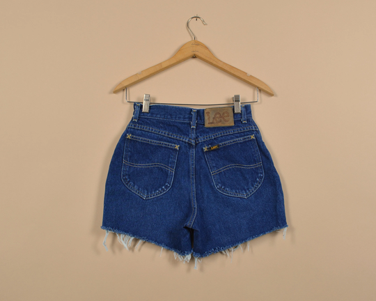 Lee Size 23 Dark Wash Vintage Denim Shorts