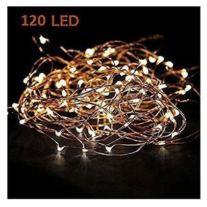 Starry String Lights Warm White Color LED's on a Flexible Copper Wire - Medium