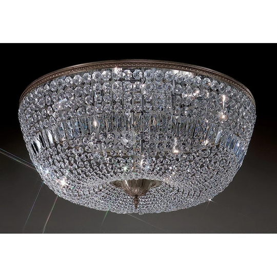 Classic Lighting 52036-RB 15" Crystal Flushmount from the Crystal - Italian
