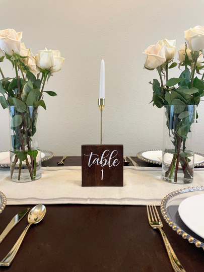 Wedding Table Numbers, Rustic Wooden Reception Farmhouse