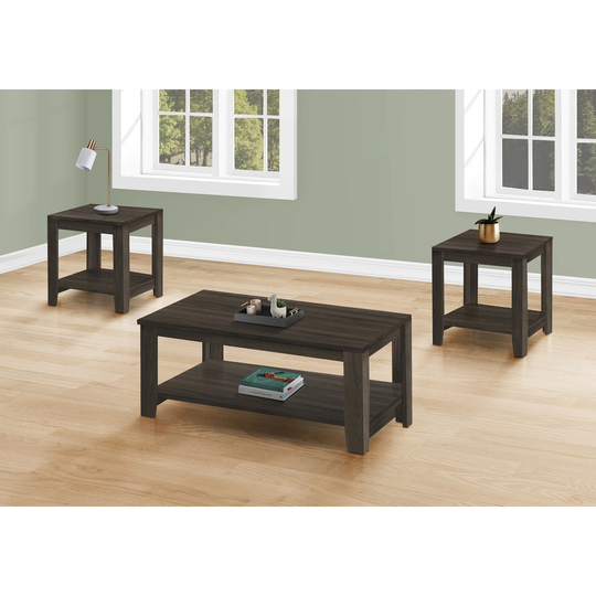 Monarch Specialties -Table Set - 3Pcs Set - 42"L x 20.5"W x 17"H