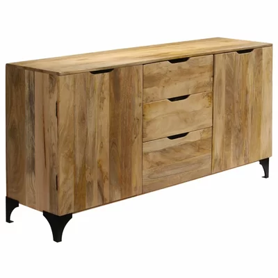 Antonucci 70.87" Wide 3 Drawer Mango Wood Sideboard