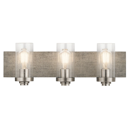 Kichler Lighting Dalwood Collection 3-light Pewter Bath/Vanity Light