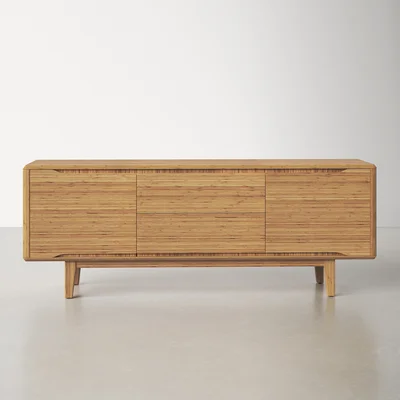 Lacey 72" Wide 2 Drawer Bamboo Wood Sideboard