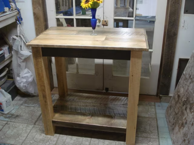 Counter Height Table, Farmhouse Table 24" X 18" 30 Or 36" High | Pictured Is 22" 36"H
