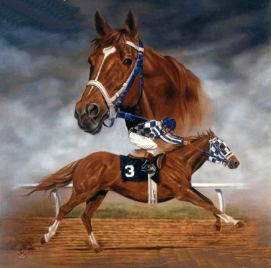 The Jockey Diy 5D Diamond Painting Kit Full Square & Round Drill