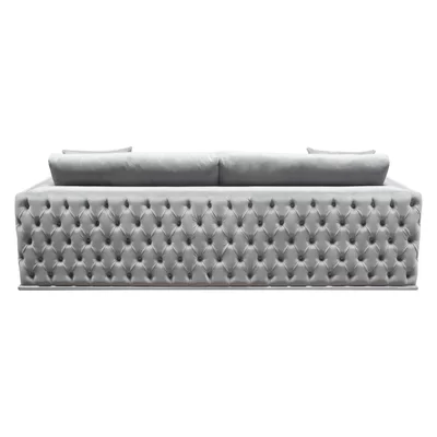 Envy 91" Velvet Square Arm Sofa
