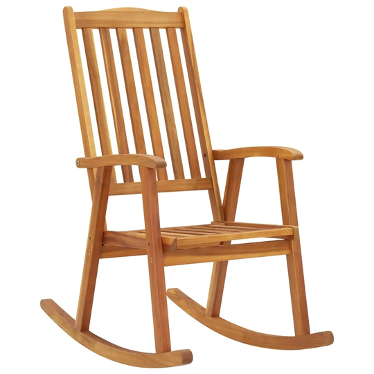 vidaXL Rocking Chair Solid Acacia Wood - 22.4" x 39.4" x 46.1"