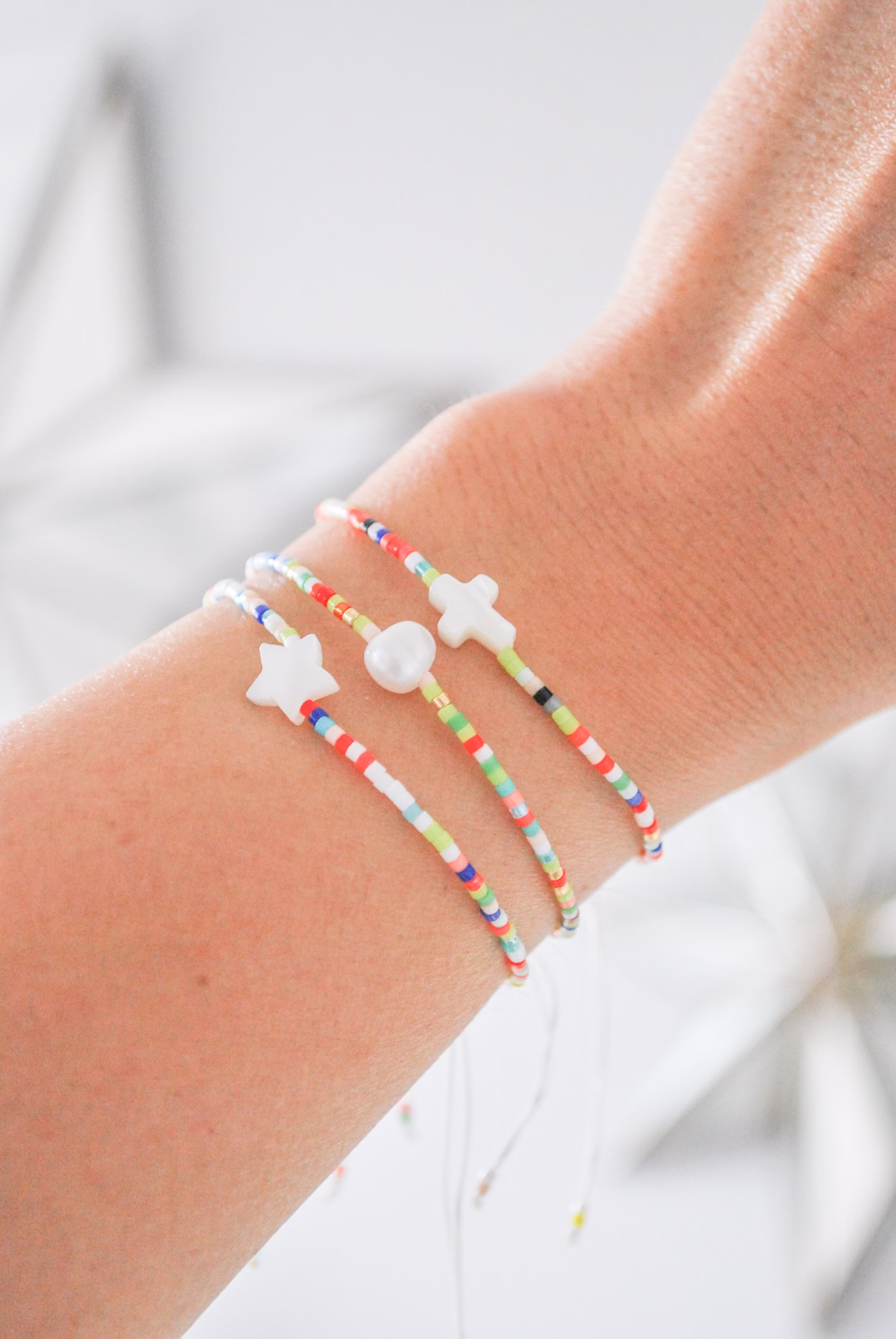 Cross Bracelet, Star Bracelet, Pearl Bracelet, Woven Bracelet, Miyuki Bracelet, Friendship Bracelet, Minimalist Bracelet, Freshwater Pearls