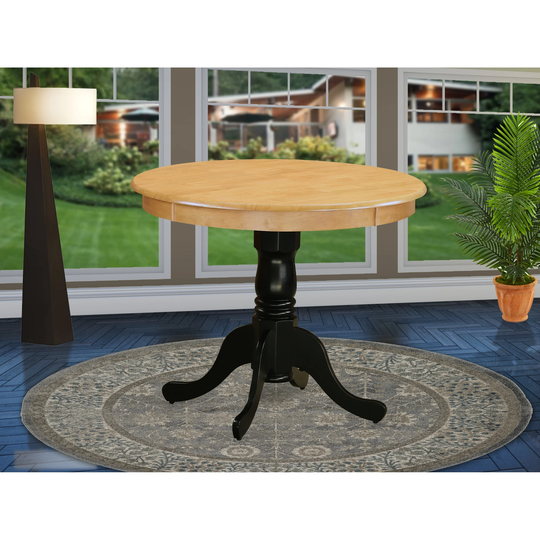 East West Furniture Small Antique 36-inch Modern Round Pedestal Table (Finish Option)