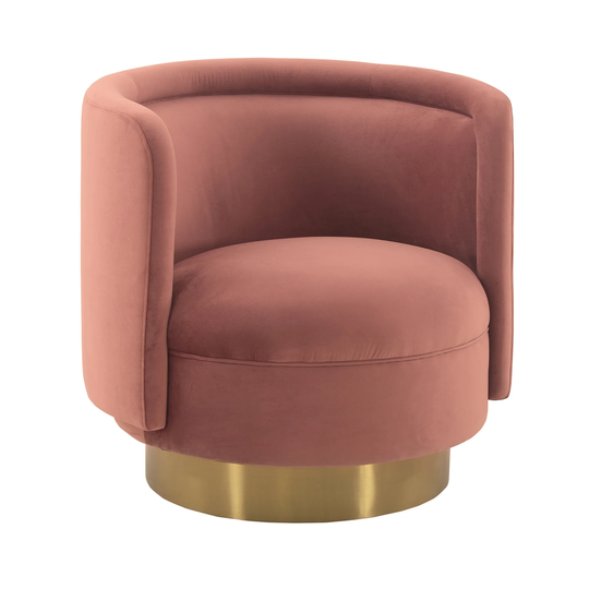 Peony Velvet Upholstered Sofa Accent Chair