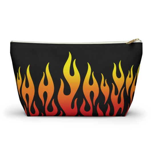 Flamin' Hot Pouch, Cosmetic Bag, Pencil Case