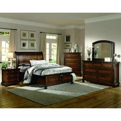 Cordle Solid Wood Storage Platform Bed