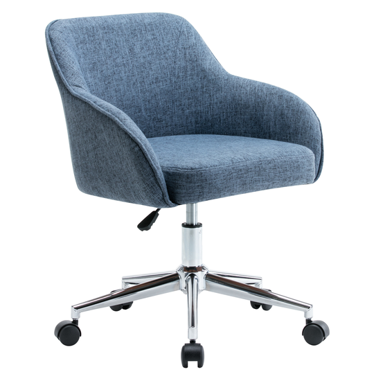 Porthos Home Upholstered Office Chair With Switch Footers&Casters Both