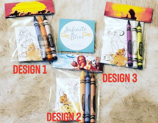 Lion King Coloring Packs | Pages Party Favor Crayola Crayons