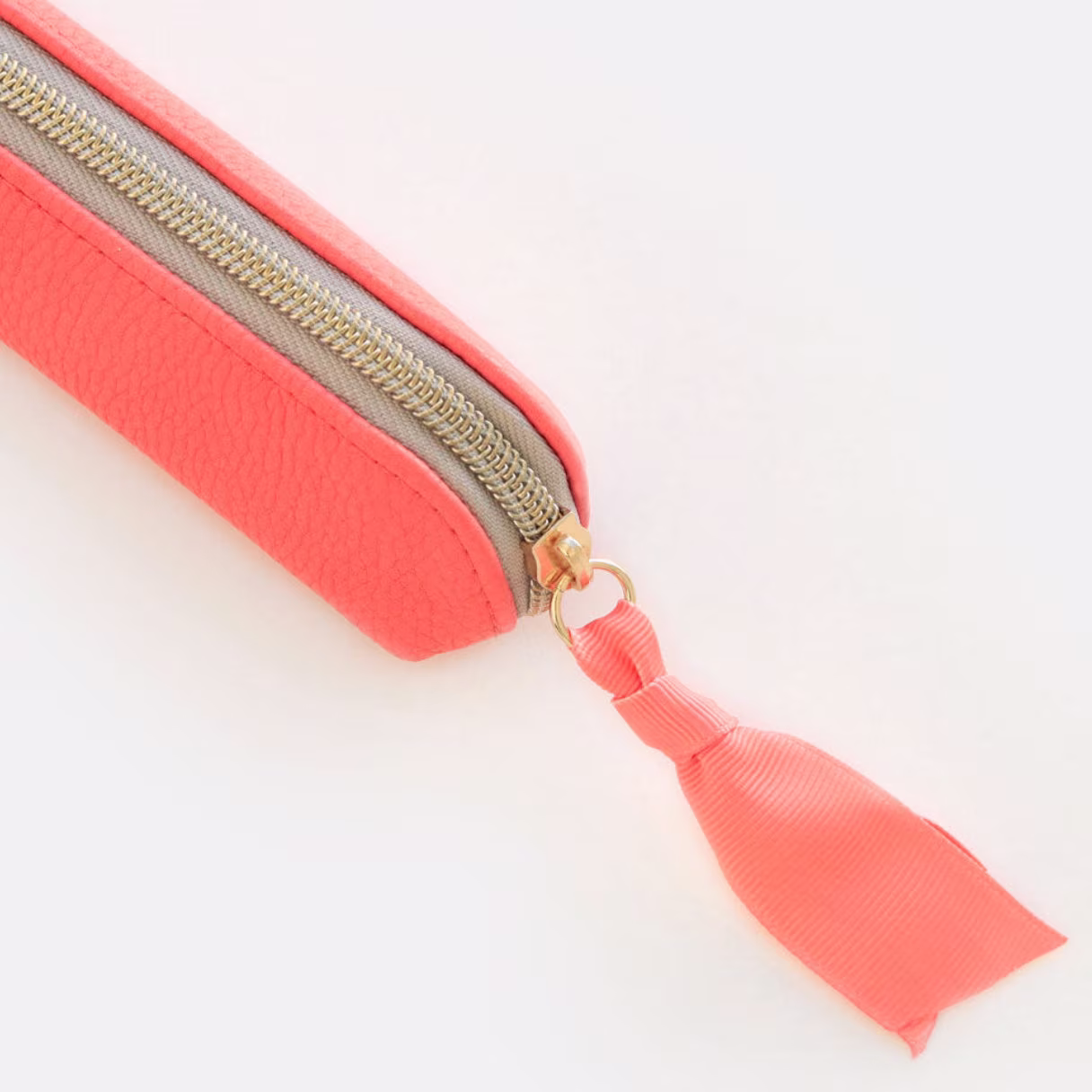 Pencil Pen Case, On Sale, Coral & Black, Journaling Supplies