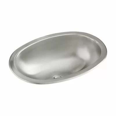 Metal Oval Drop-in Bathroom Sink