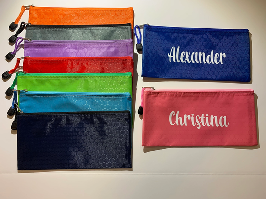 Personalized Bag, Pencil Pouch, Custom Kids Case, School Supplies
