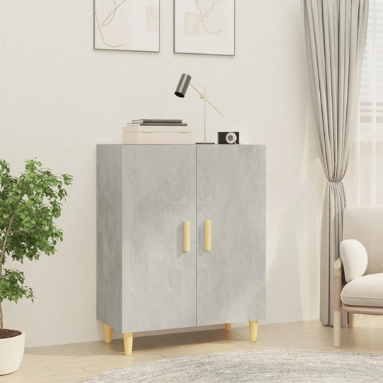 Sideboard Concrete Gray 27.6"x13.4"x35.4" Engineered Wood