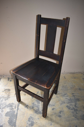 Rare Primitive Limbert Oak Side Chair, Antique Furniture