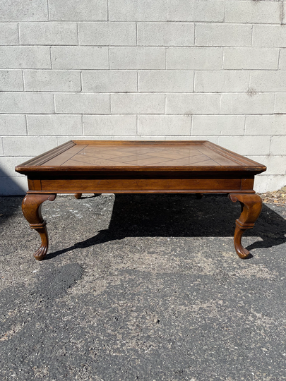 Vintage Wood Coffee Table Drexel Furniture Bench Cocktail Living Room Traditional Style Hollywood Regency Beach Custom Paint Avail