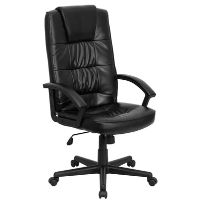 Embroidered EMB High Back LeatherSoft Soft Ripple Upholstered Swivel Office Chair