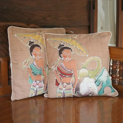 Grace and Power Cotton Pillow Cover
