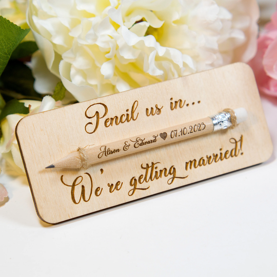 Pencil Save The Dates, Us in Save Dates, Mini Pencils, Сustom Wedding Invitations, Wedding Favors For Guests in Bulk