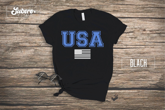 Usa T-Shirt, Comfort Colors Shirt, USA Tee, 4Th Of July Retro Style T-Shirt