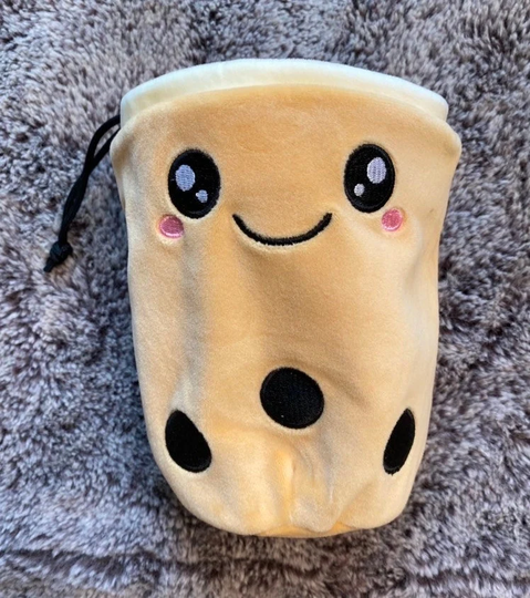 Kawaii Bubble Tea Chalk Bag, Rock Climbing Drawstring Trinket Stroller Bag