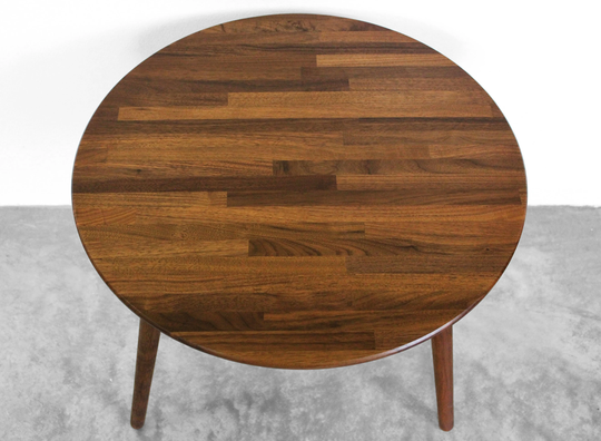 23.5 Inch Classic Walnut End/Side Table & Coffee Table Or Nightstand - Mid Century Modern Eames Style Wood Boho Furniture