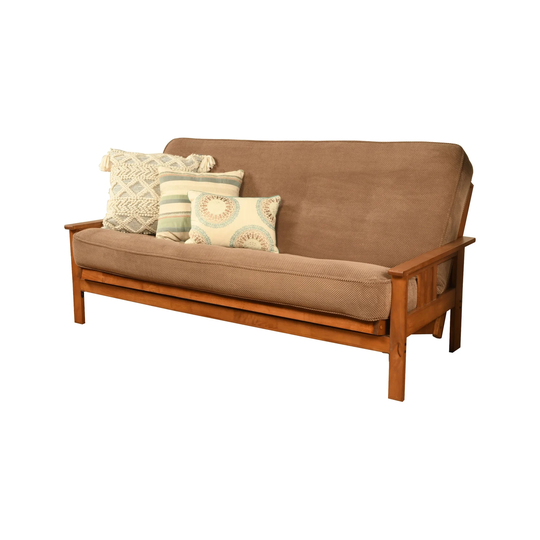 Somette Monterey Sofa in Barbados Finish with Removable Mattress Cover