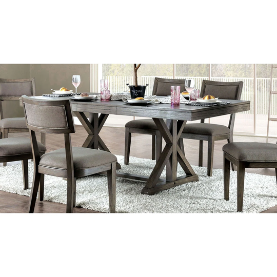 Carbon Loft Valjean Grey 78-inch Wood Expandable Dining Table