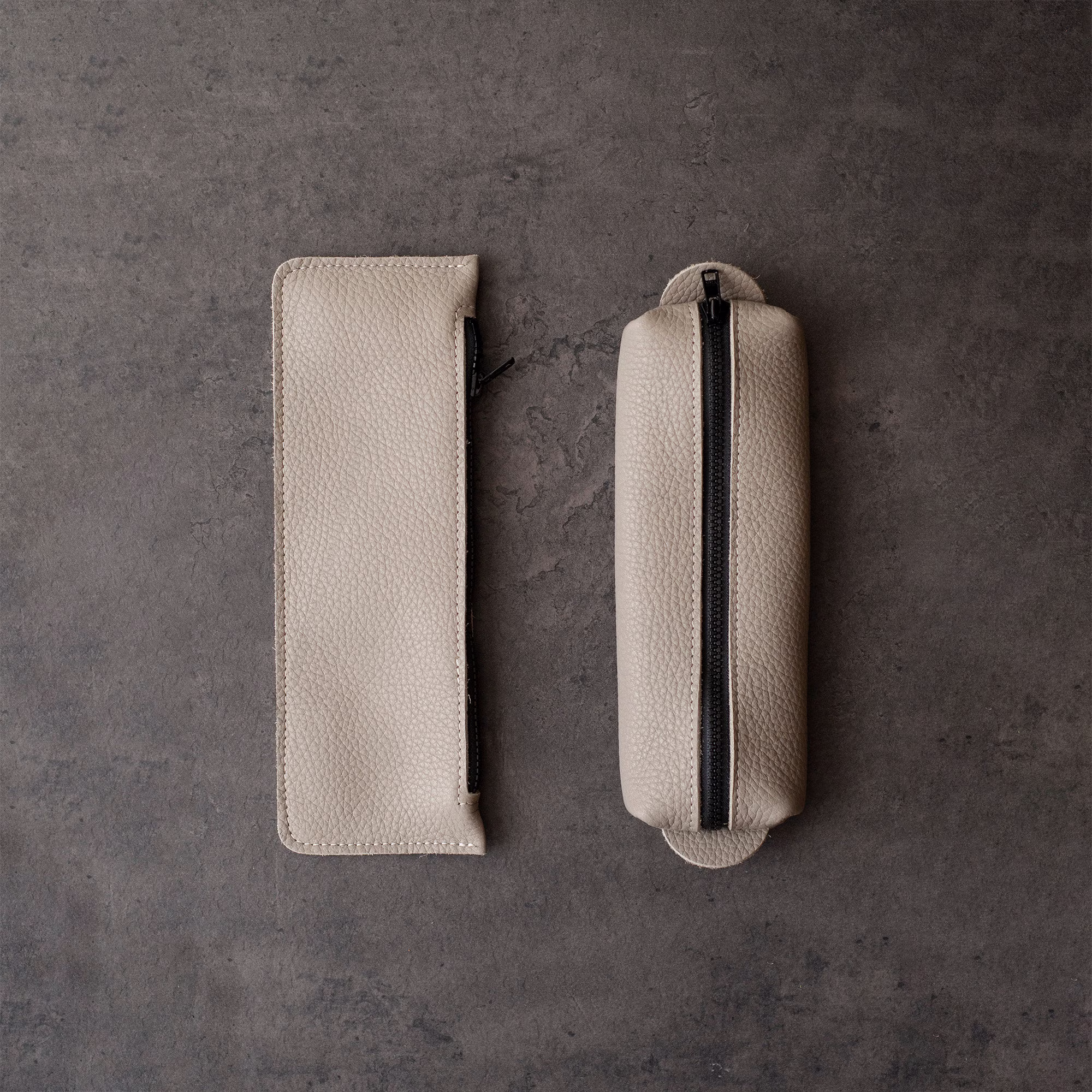 Pencil Case, Seconds Sale Leather Pen Pouch Zipper Personalized Makeup Cosmetic Bag Birthday Gift For Him Her Mother's Day