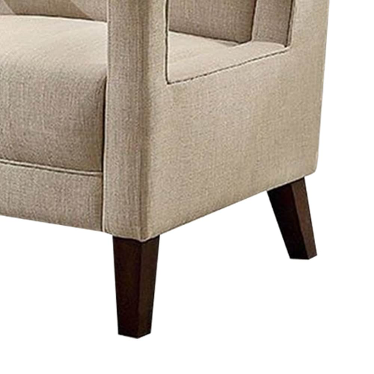Luke Accent Chair in Ivory