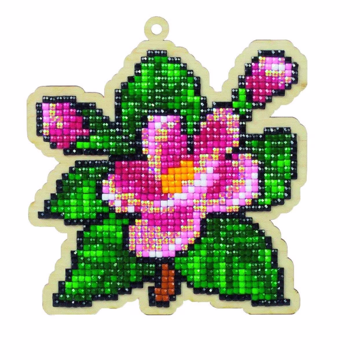 Flower Aroma Diamond Painting Charm Kit By Wizardi. Beginner Animal Art Kit. Wwp135