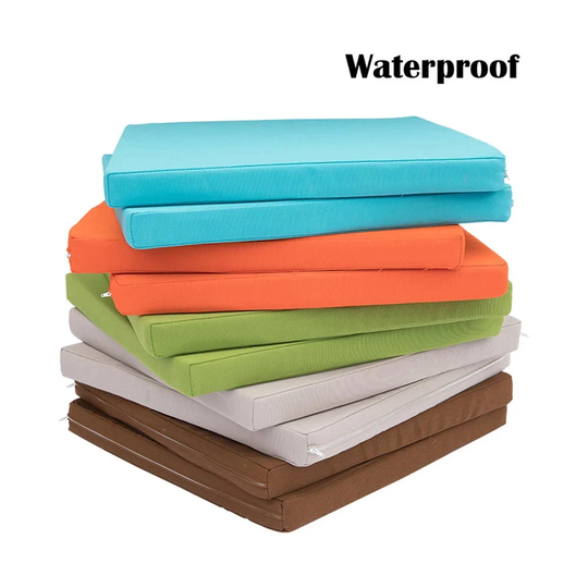 Water Resistant - Outdoor Chair Cushion, Garden Pads, Patio Seat Pad, Furniture Cushion Covers Cover + Foam
