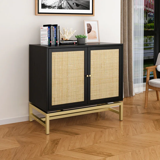 Modern Buffet 2 Door Cabinet Sideboard-31.50"L*15.75"W*31.5"H