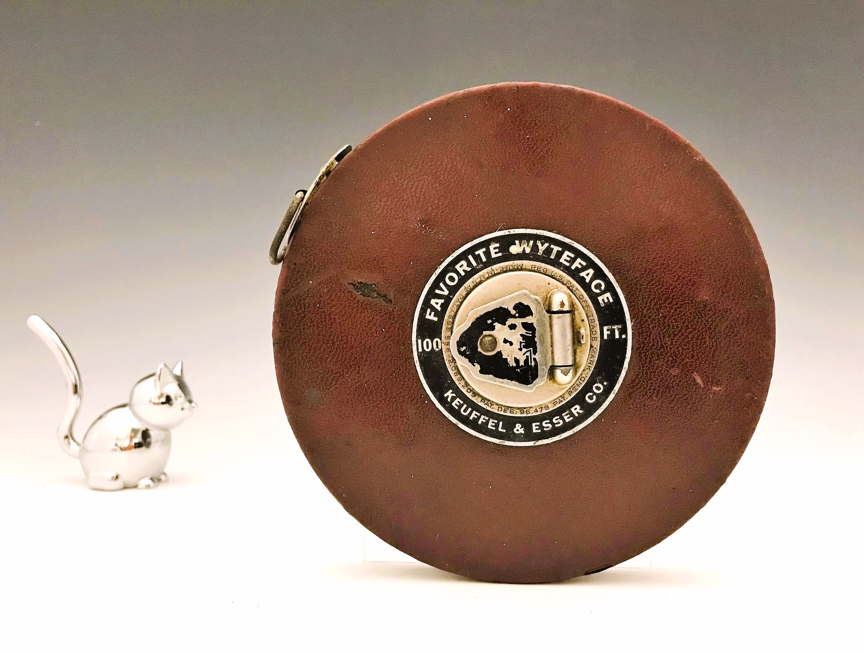 Vintage 100 Foot Tape Measure - Favorite Wyteface Keuffel & Esser Co